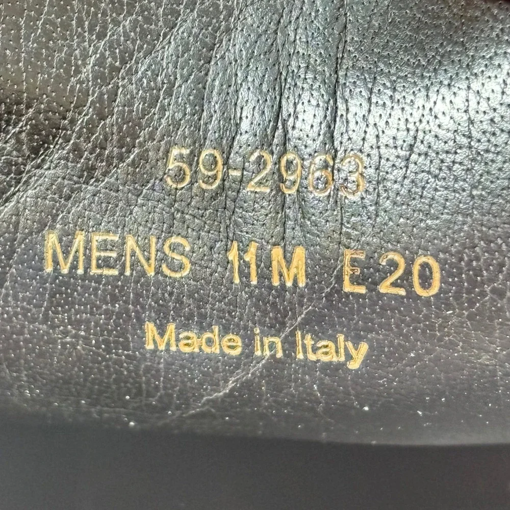 Johnston & Murphy Collection Mens 11 Ombré Brown Tan Leather Wingtip Derby ITALY